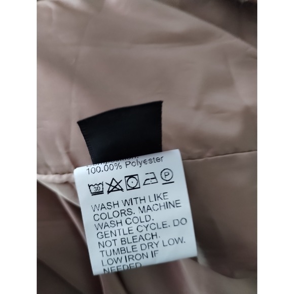 SHEIN Faux Shearling Cozy Teddy Coat Jacket Womens M Fleece Boho Neutral - Picture 3 of 4